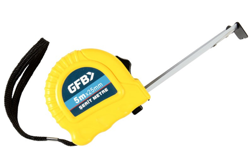 GFB ŞERİT METRE 5x25mm (1 KUTU=12 ADET)